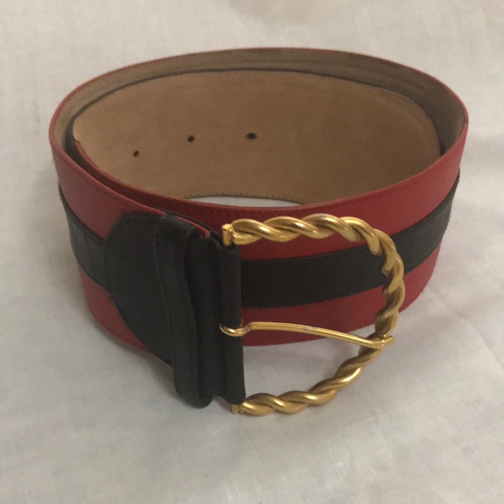 RED BLACK &GOLD ACCENTS MAYELA BELT